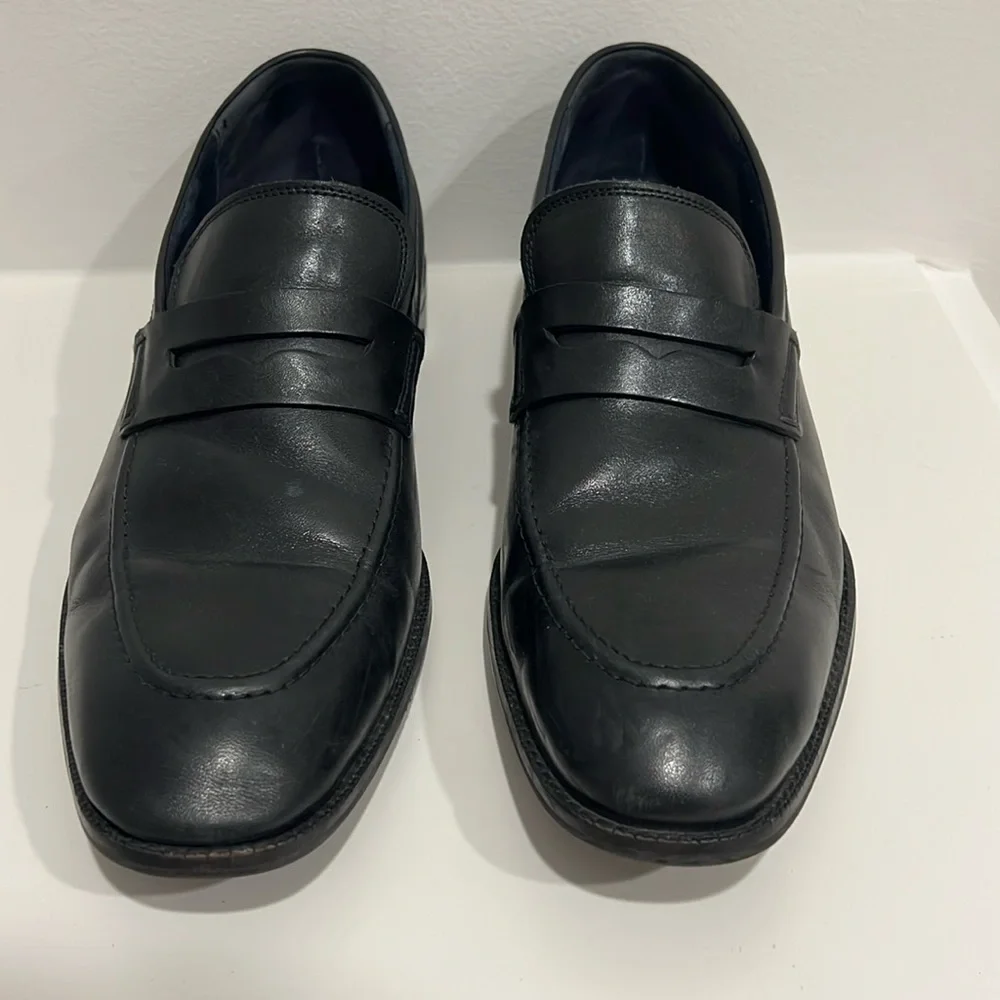 Cole Haan Warner Grand Penny Mens Black Loafers & Slip Ons Penny Shoes